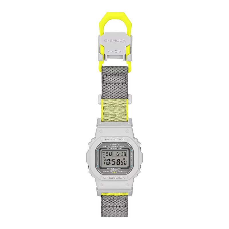 G-Shock DW-5600MNC-7A8ER Grey Resin & Fabric Strap Watch