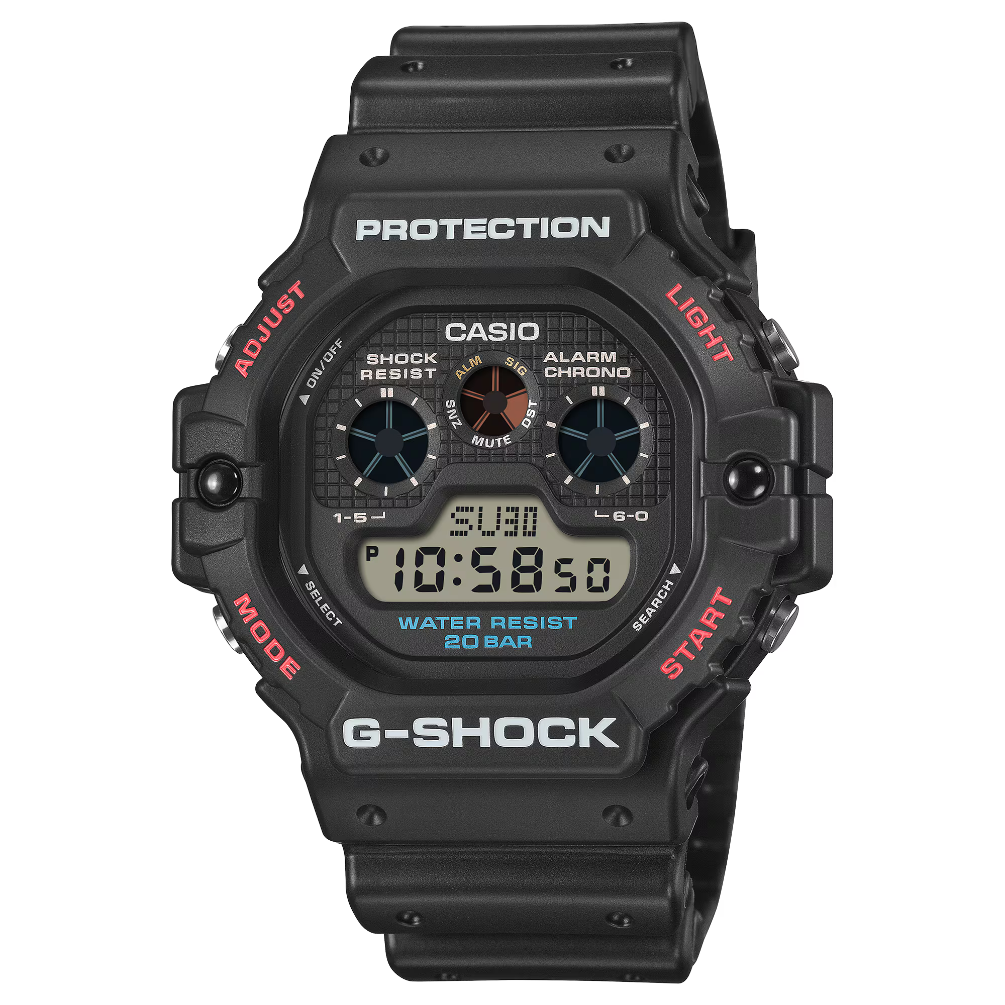 G-Shock DW-5900U-1AER Black Resin Strap Watch
