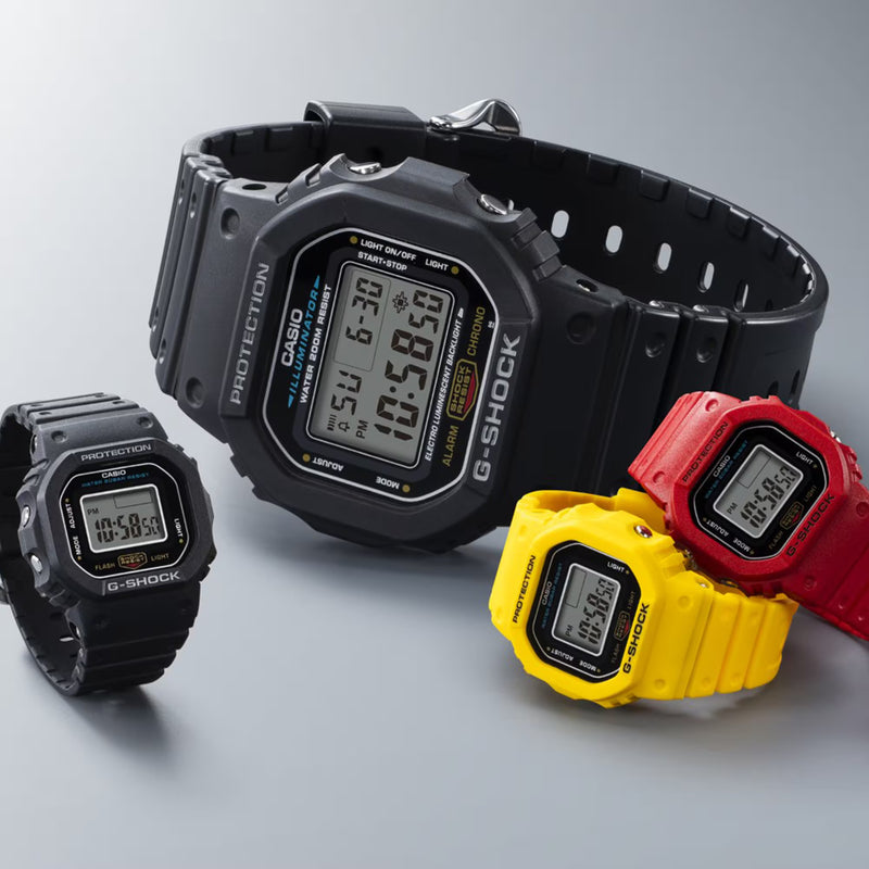 G-SHOCK Casio Nano DWN-5600-9ER Yellow Finger-Watch (20mm) Digital Dial
