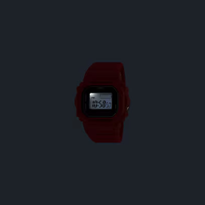 G-SHOCK Casio Nano DW-5600 Red Finger-Watch (20mm) Digital Dial