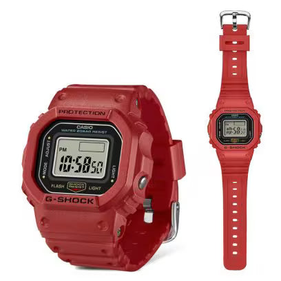 G-SHOCK Casio Nano DW-5600 Red Finger-Watch (20mm) Digital Dial