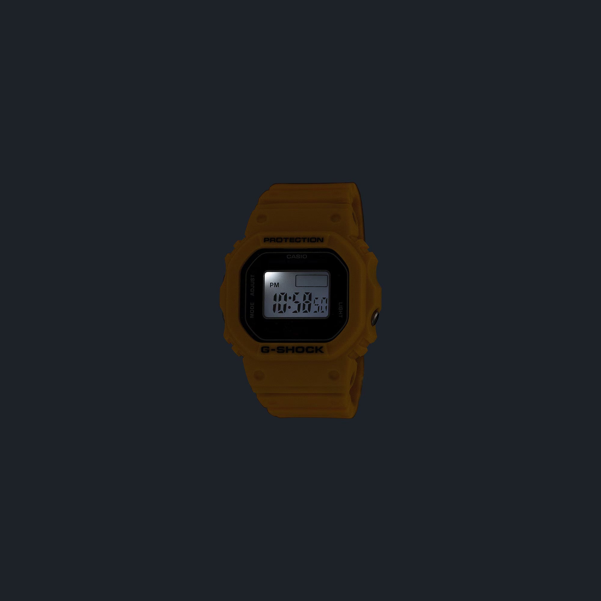 G-SHOCK Casio Nano DWN-5600-9ER Yellow Finger-Watch (20mm) Digital Dial