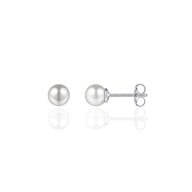 Silver Pearl Stud 3mm