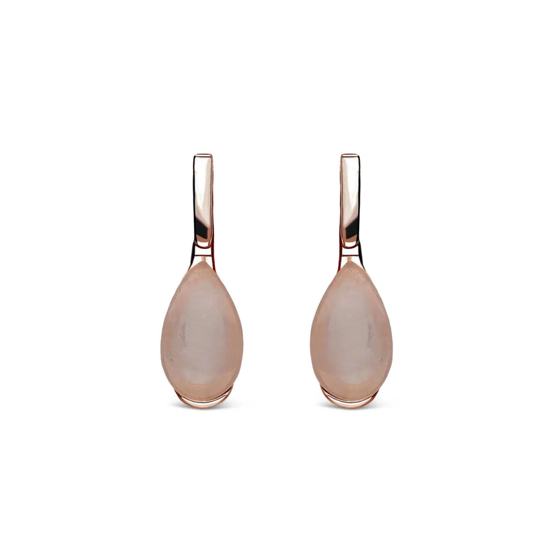 Rose Gold Vermeil Teardrop Stud Earrings