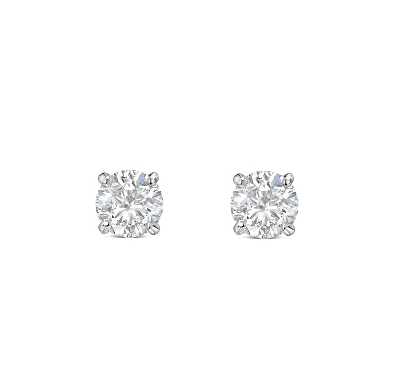 Sterling Silver 3mm CZ Stud Earrings