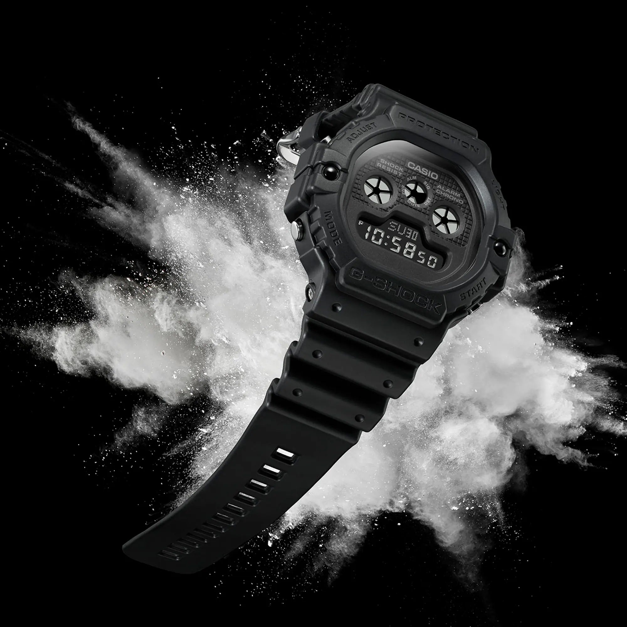 G-Shock DW-5900UBB-1ER All Black Matte Digital Watch