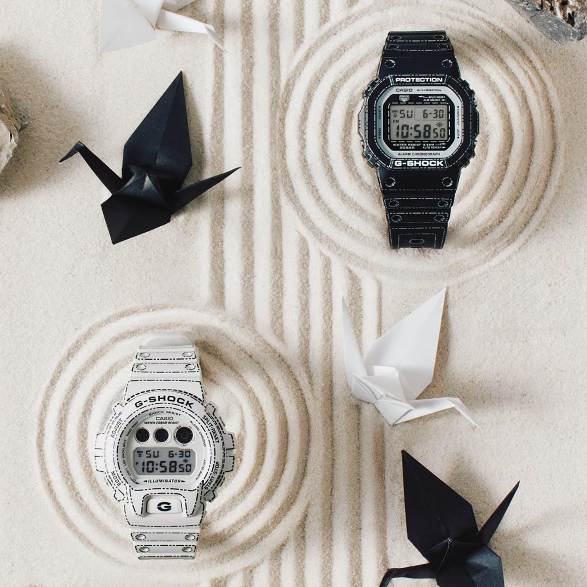 G-Shock DW-6900RGM-5ER Origami White Digital Watch