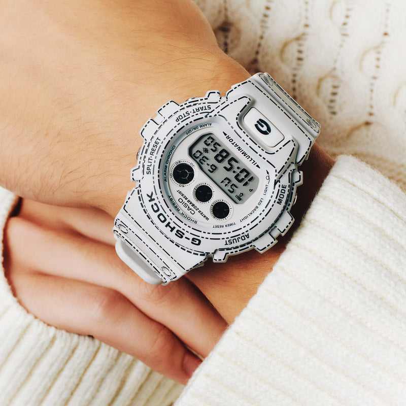 G-Shock DW-6900RGM-5ER Origami White Digital Watch
