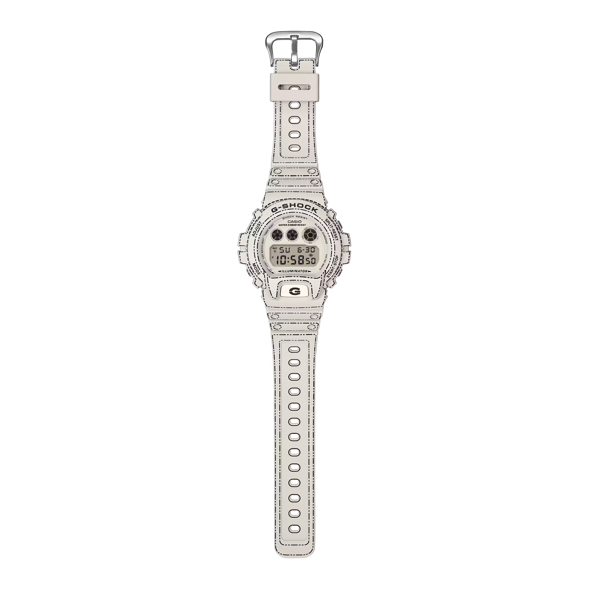 G-Shock DW-6900RGM-5ER Origami White Digital Watch
