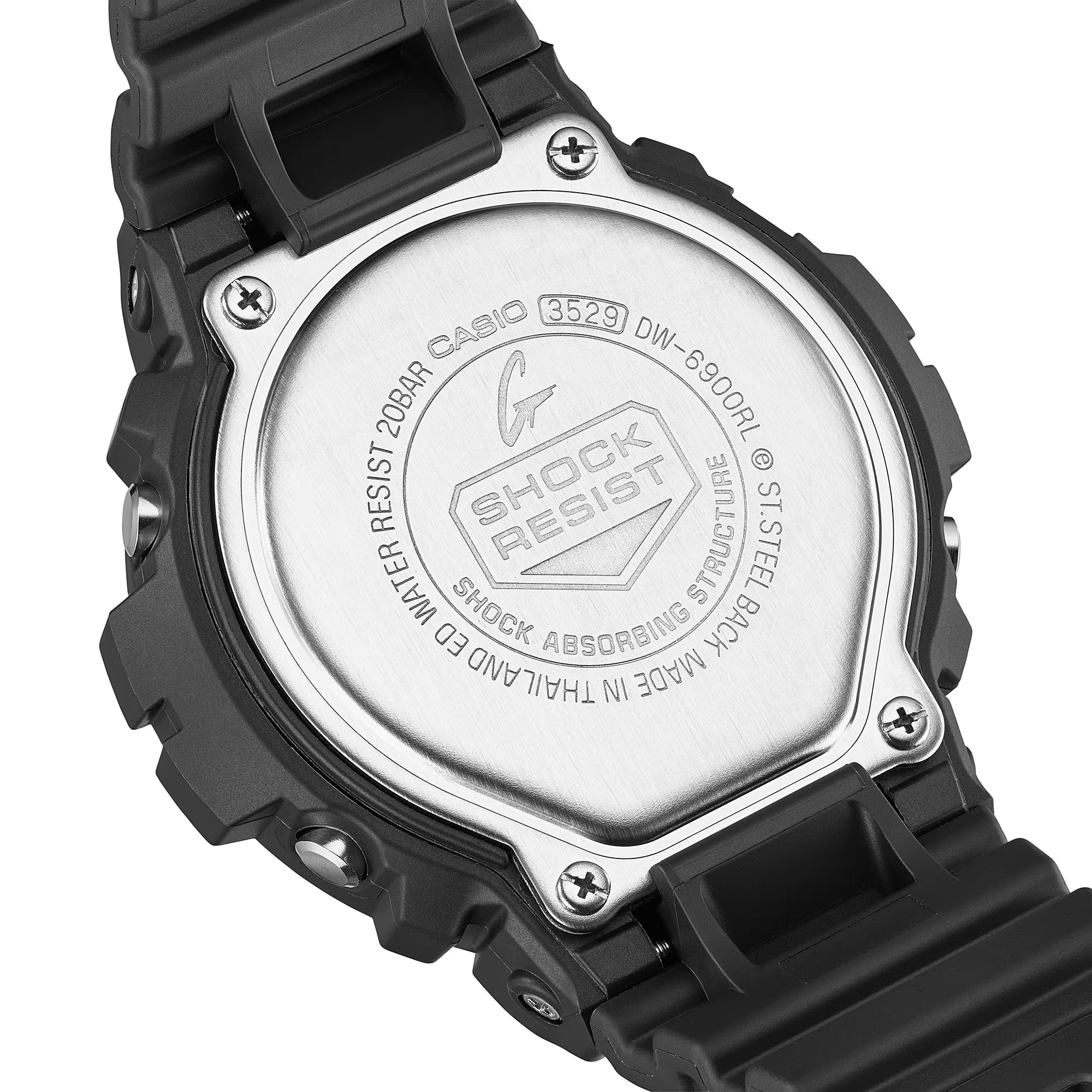 G-Shock DW-6900RL-1ER Black-Red Round Digital Watch
