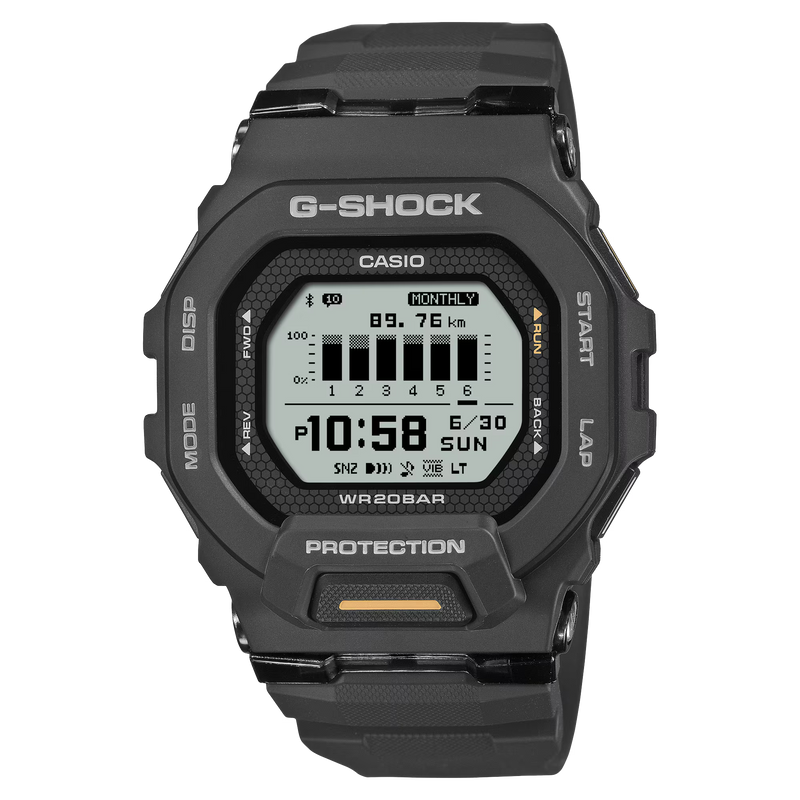 G-Shock GBD-200-1A1ER G-Squad Black Textured Watch