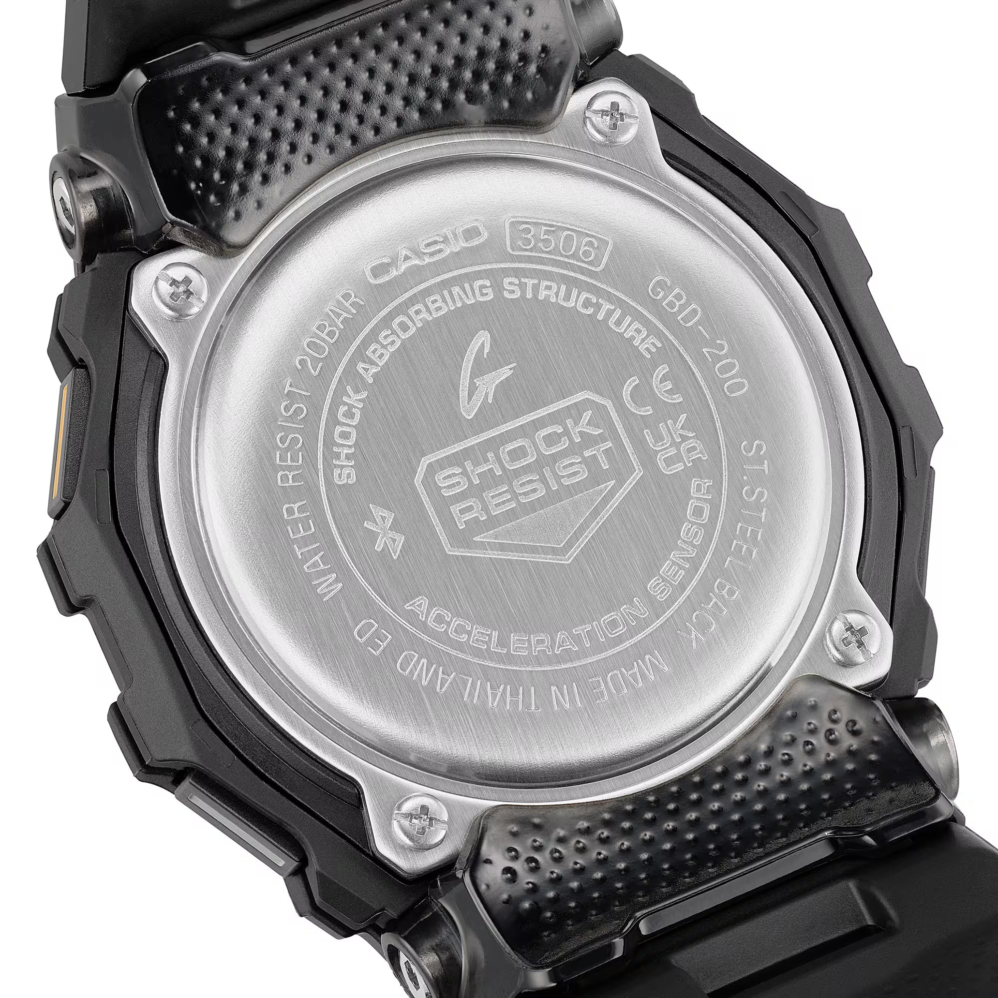 G-Shock GBD-200-1A1ER G-Squad Black Textured Watch