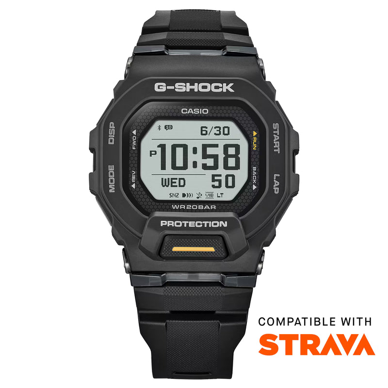 G-Shock GBD-200-1A1ER G-Squad Black Textured Watch