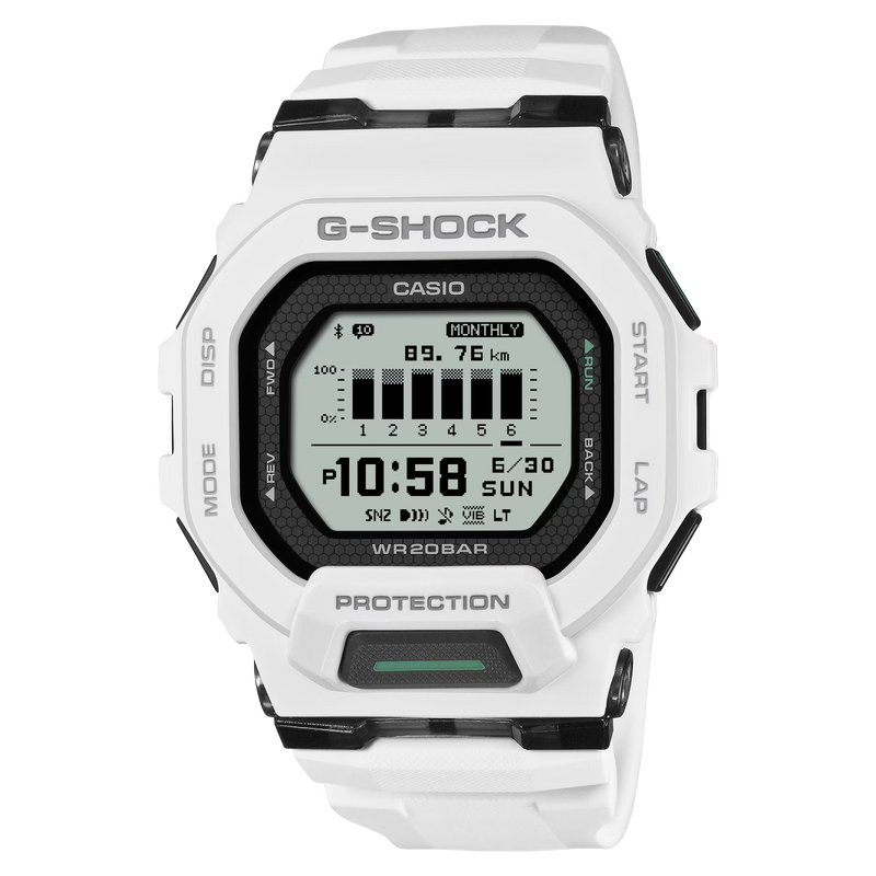 G-Shock GBD-200-7ER G-Squad White Textured Watch
