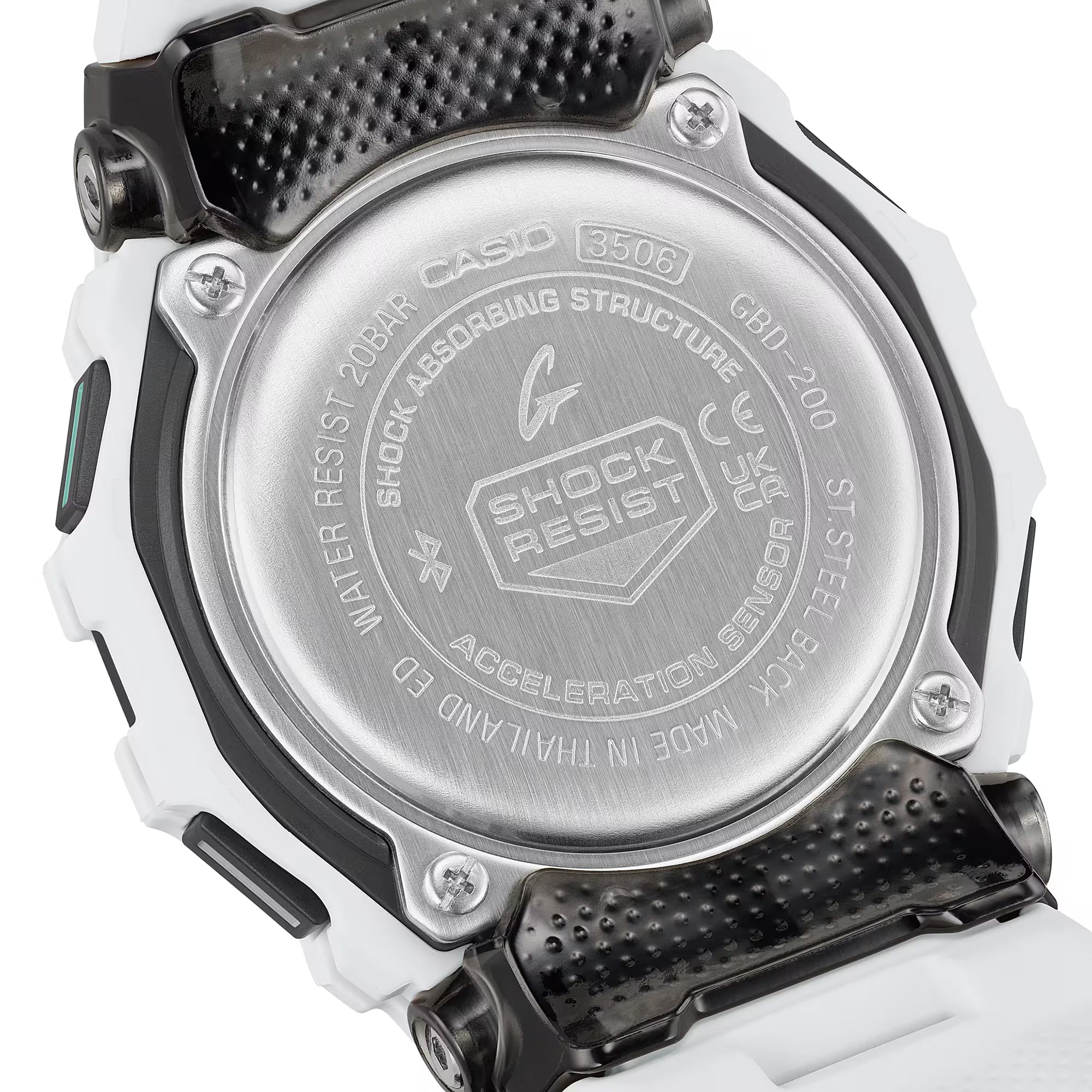 G-Shock GBD-200-7ER G-Squad White Textured Watch