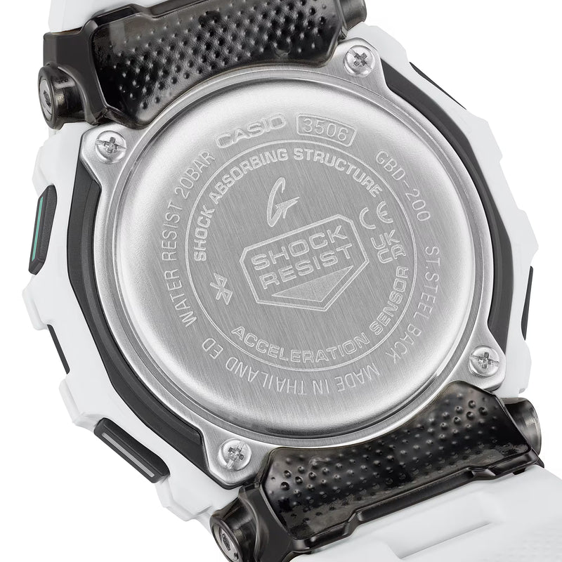G-Shock GBD-200-7ER G-Squad White Textured Watch