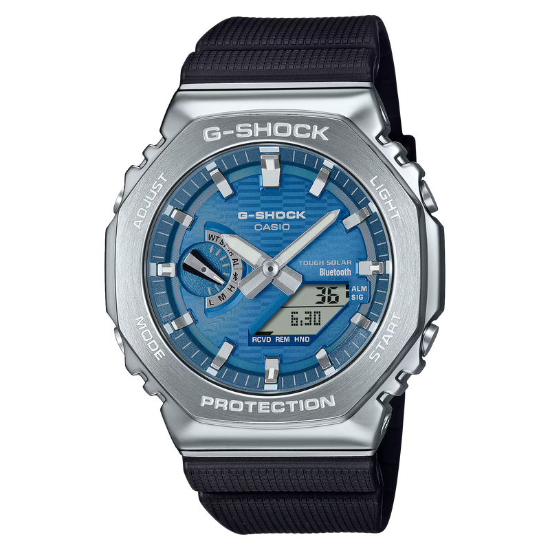 G-Shock GBM-2100A-2BER Bluetooth Solar Steel Bezel Blue Watch