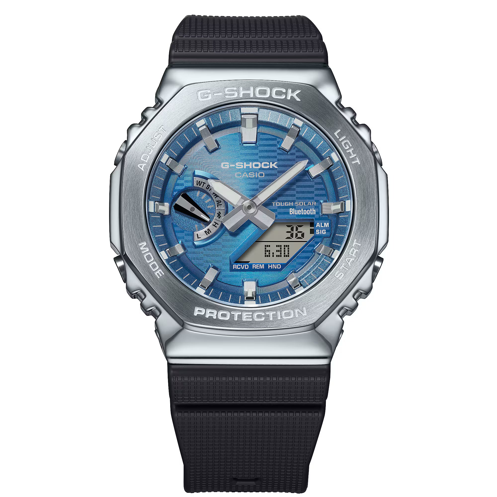 G-Shock GBM-2100A-2BER Bluetooth Solar Steel Bezel Blue Watch