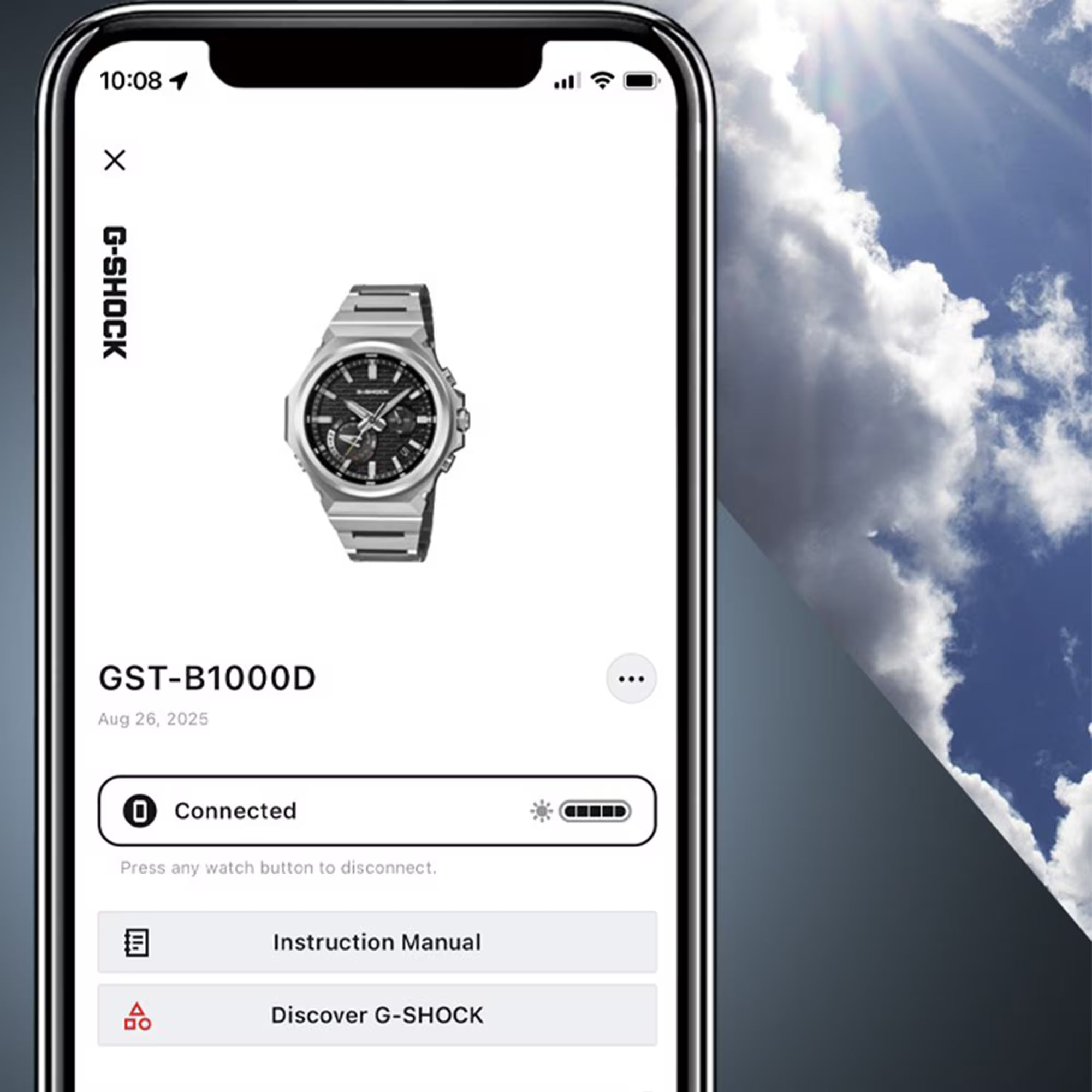 G-Shock GST-B1000D-2AER G-Steel Blue Dial Watch