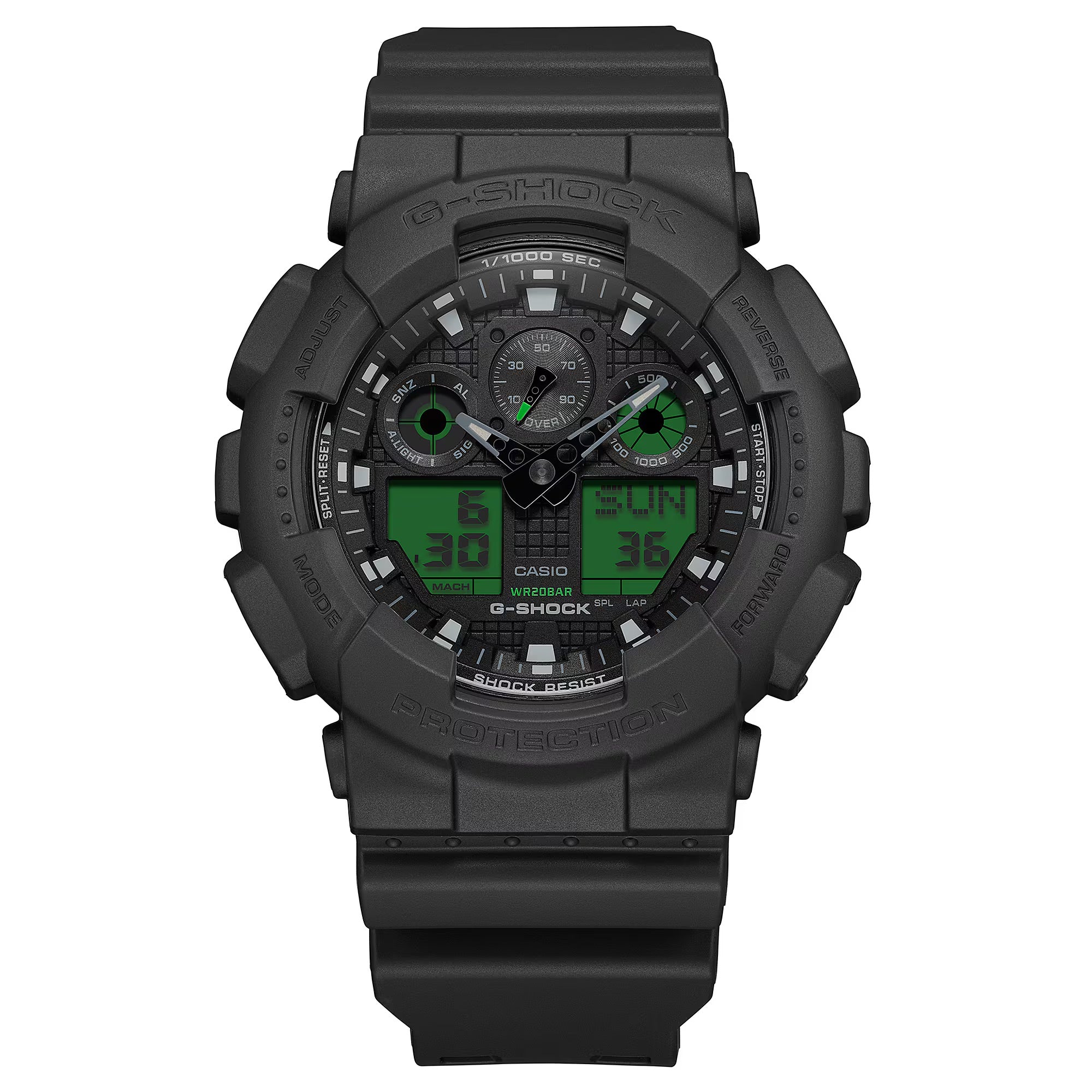Casio G-Shock GA-100BEG-1AER Black Resin Strap Watch