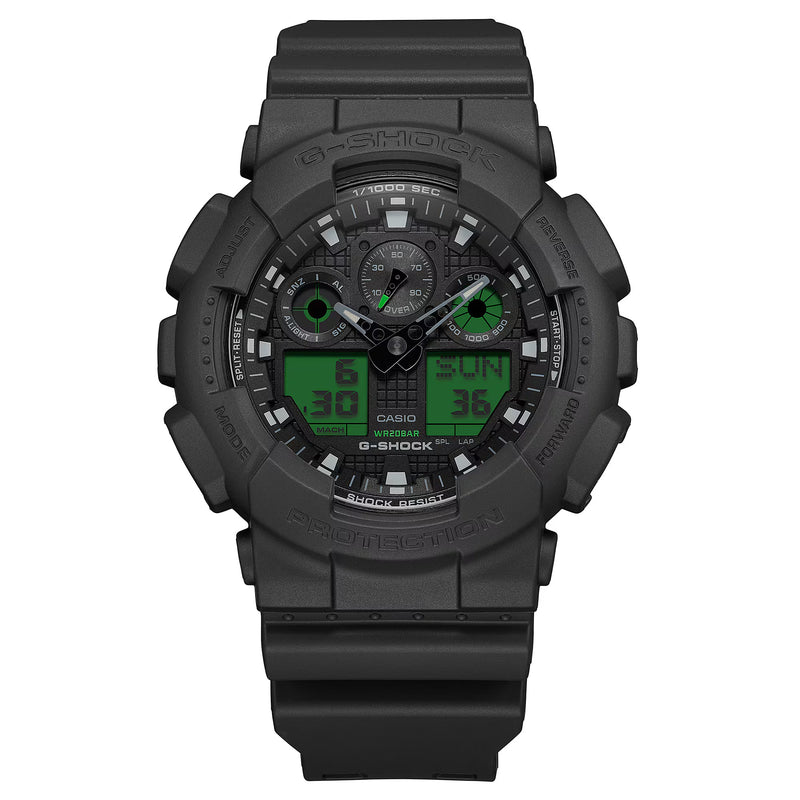 Casio G-Shock GA-100BEG-1AER Black Resin Strap Watch