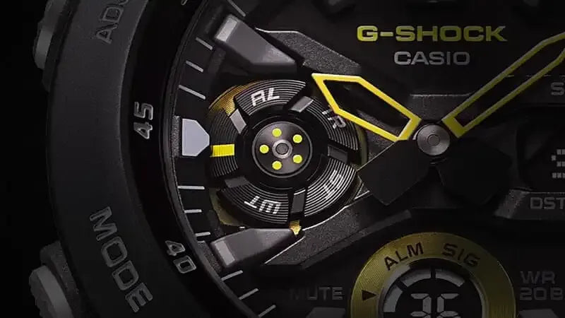 G-Shock GA-2000-1A9ER Black and Yellow Watch
