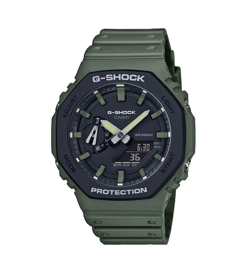 G-Shock GA-2110SU-3AER Black and Green Carbon Watch