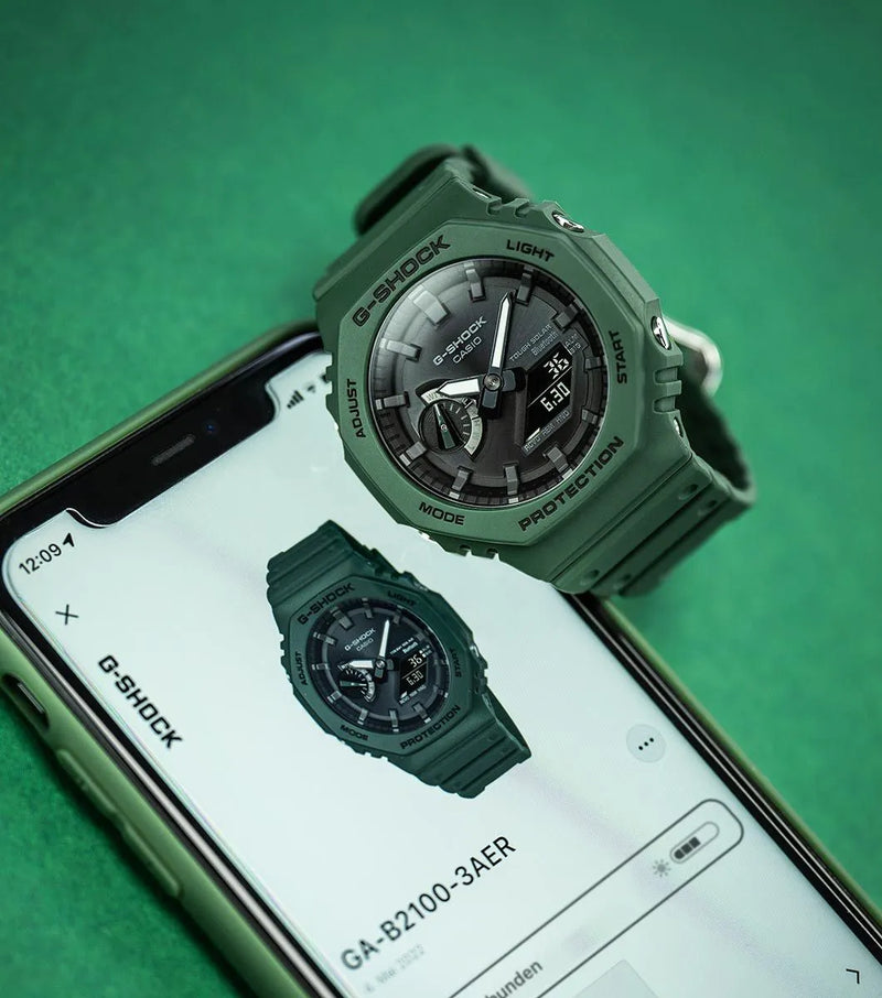 G-Shock 2100 GA-B2100-3AER Green Watch