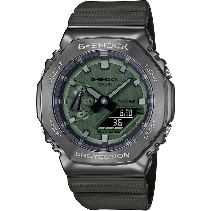 Men's Quartz Green Dial Stainless Steel Watch