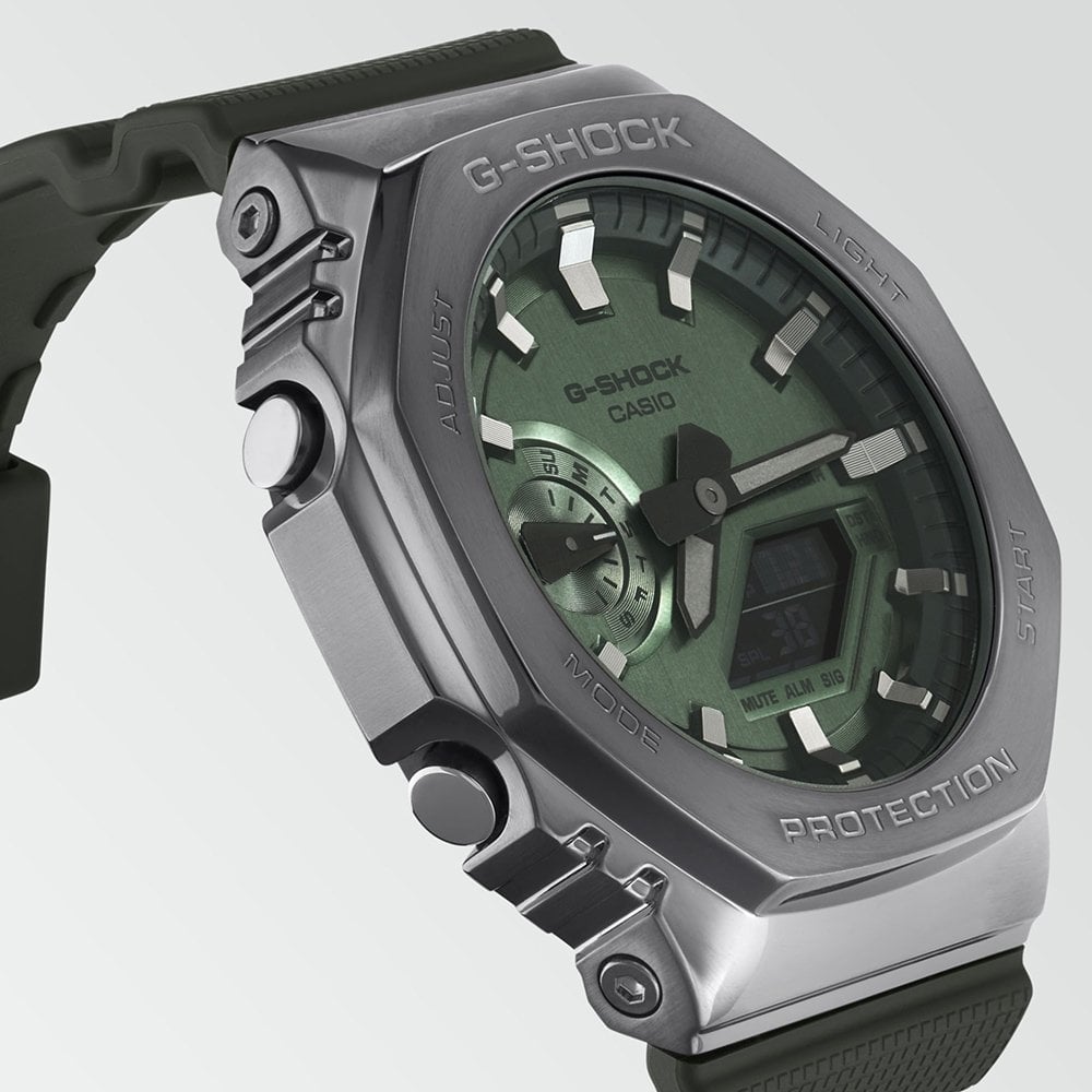 Men's Quartz Green Dial Stainless Steel Watch