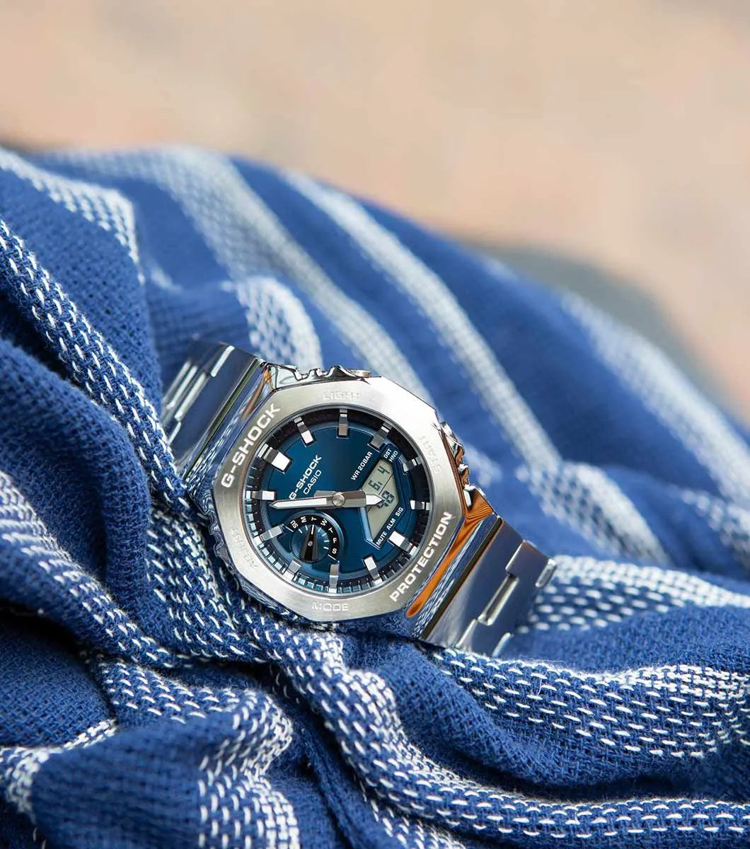 G-Shock GM-2110D-2BER Metallic Bezel Watch