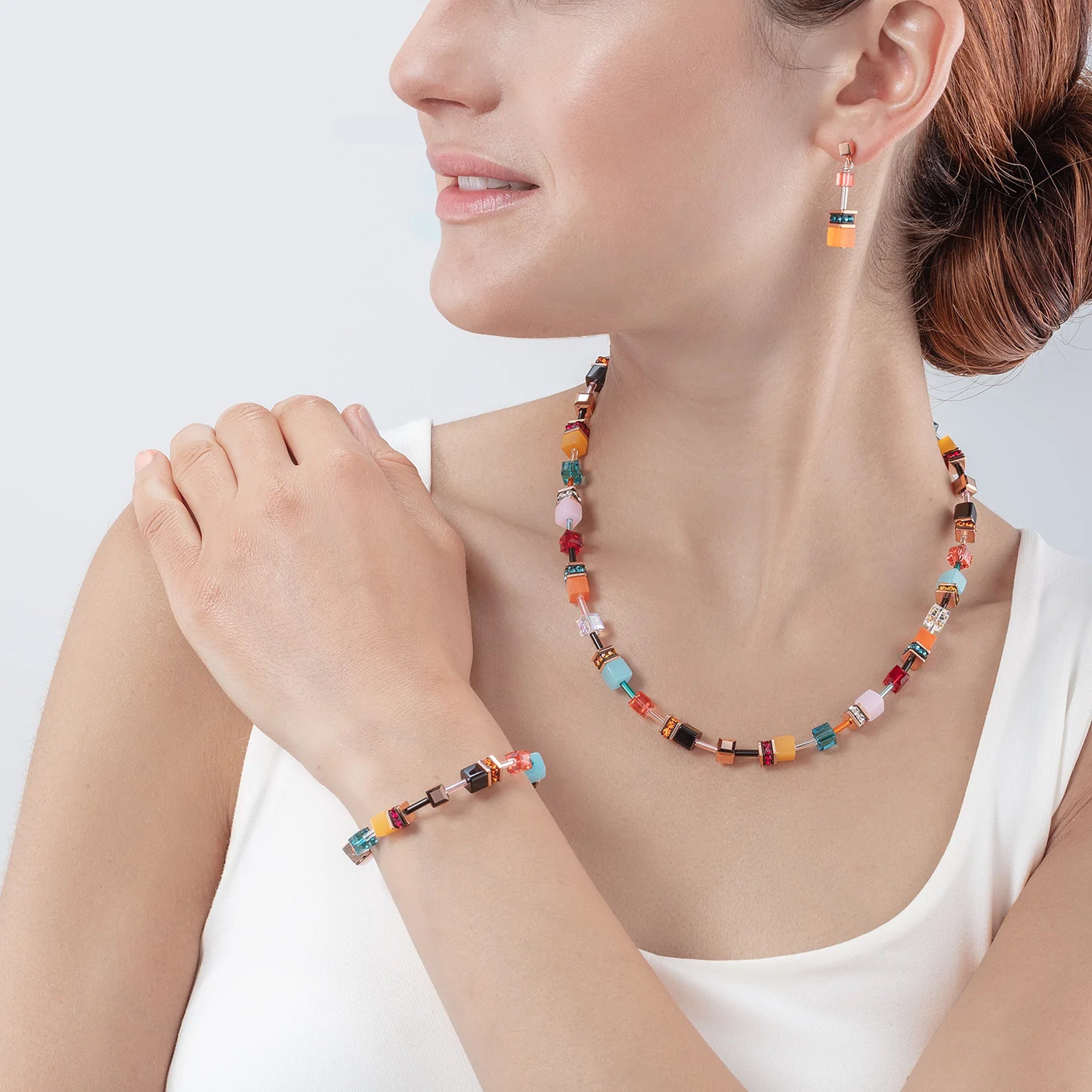 GeoCUBE Iconic Multicolour Expressive Necklace