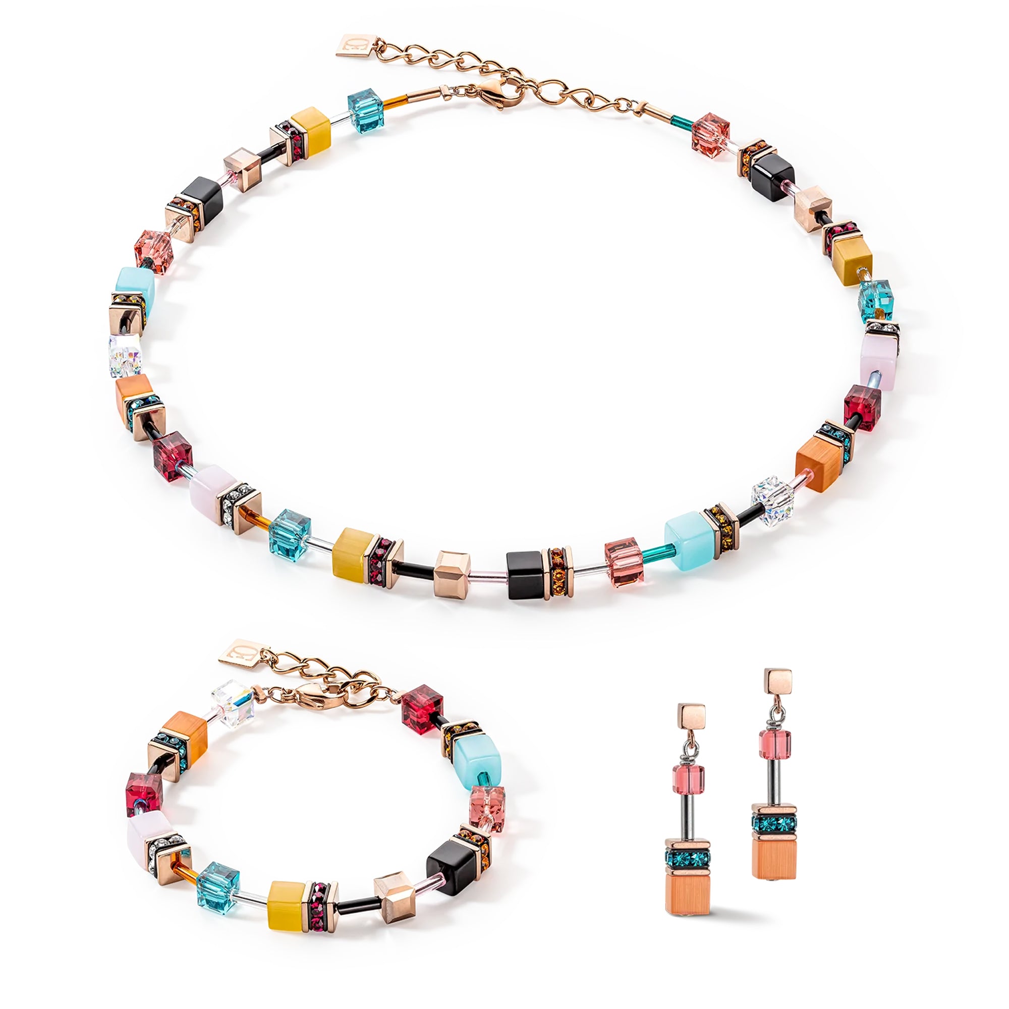 GeoCUBE Iconic Multicolour Expressive Necklace