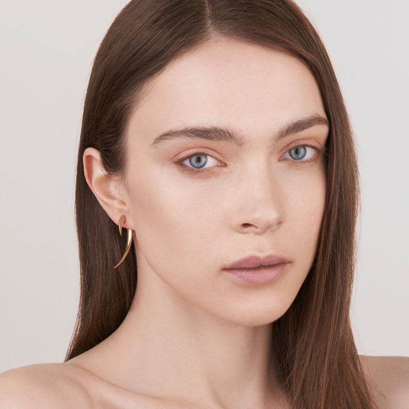 Yellow Gold Vermeil Hook Earrings