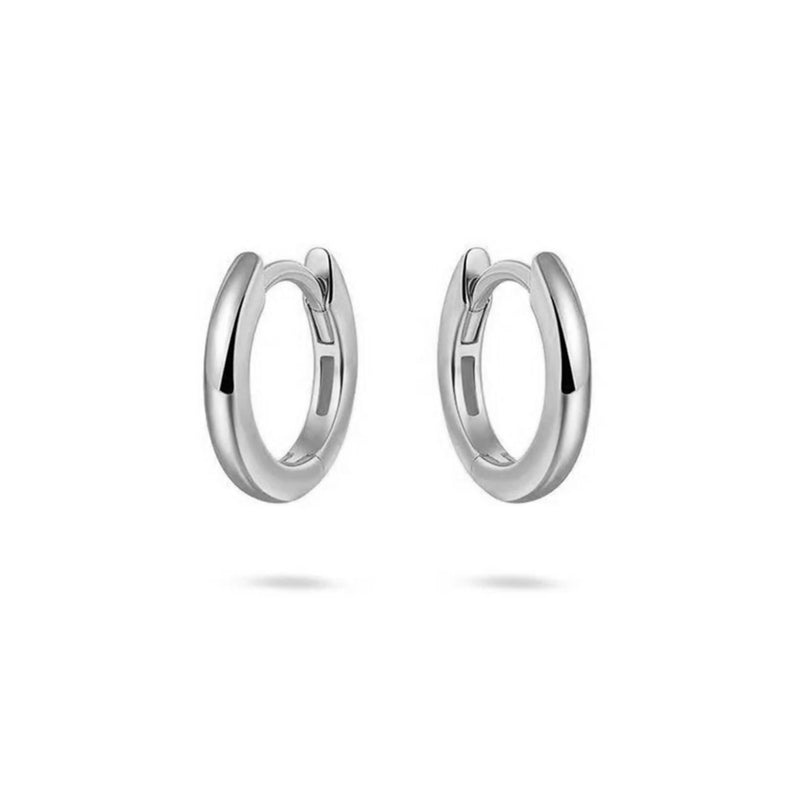 Silver Half Round Hoops 22mm