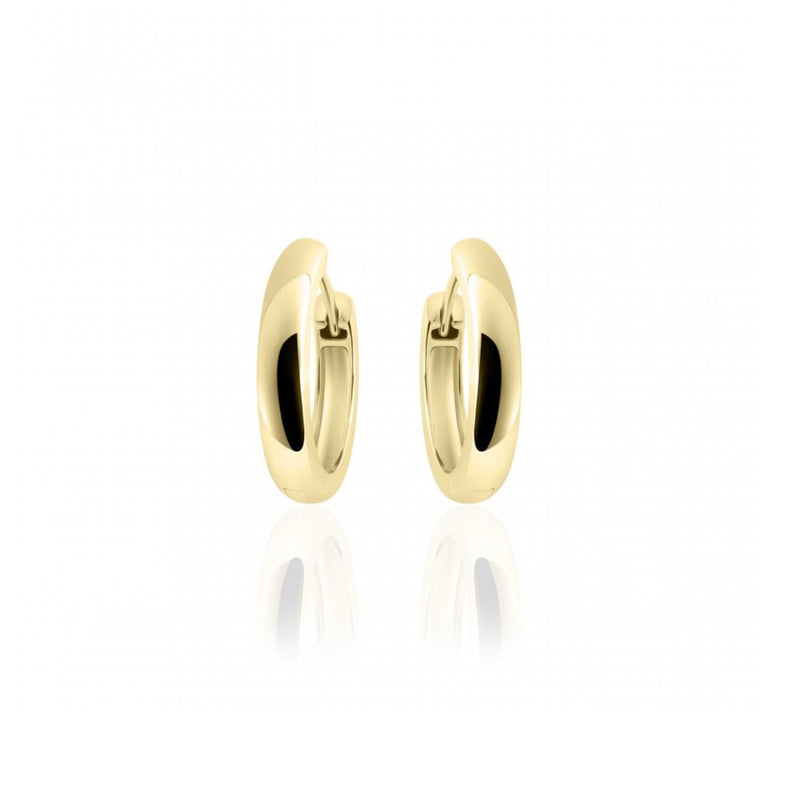 Gold Vermeil Wide Hoops 13.5mm