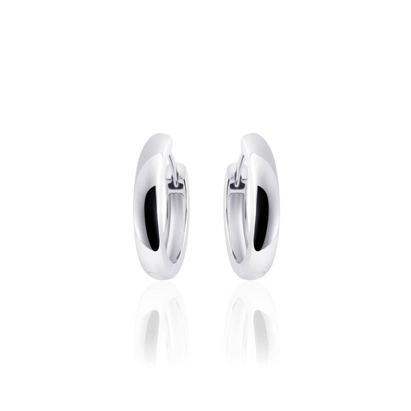 Silver Wide Hoops 18mm