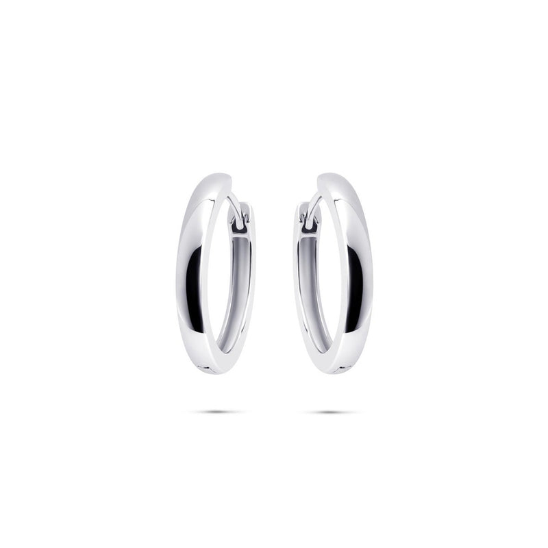 Silver Wide Hoops 22mm