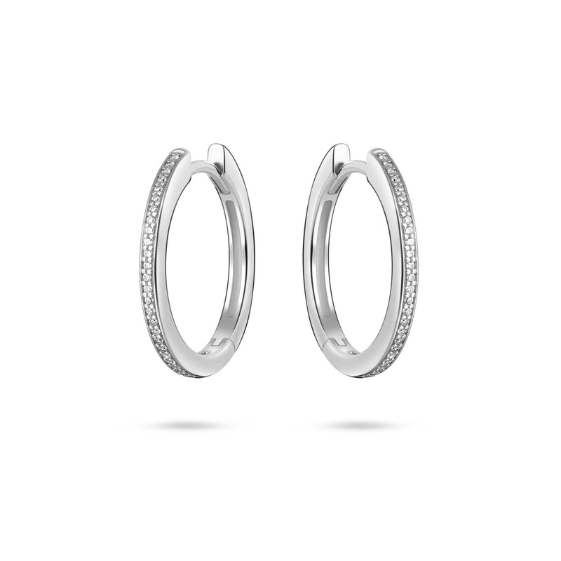 Silver Allure Large hoop Earrings 20mm