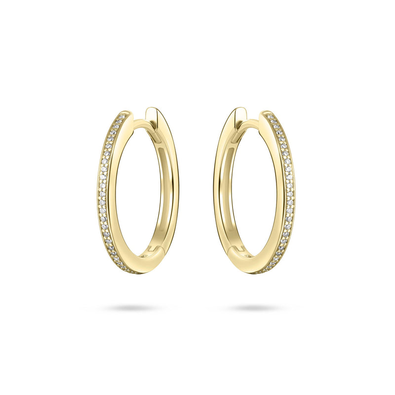 Gold Vermeil Allure Large hoop Earrings 20mm