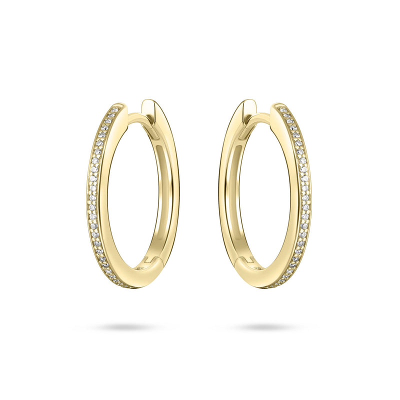 Gold Vermeil Allure Oversized hoop Earrings 40mm
