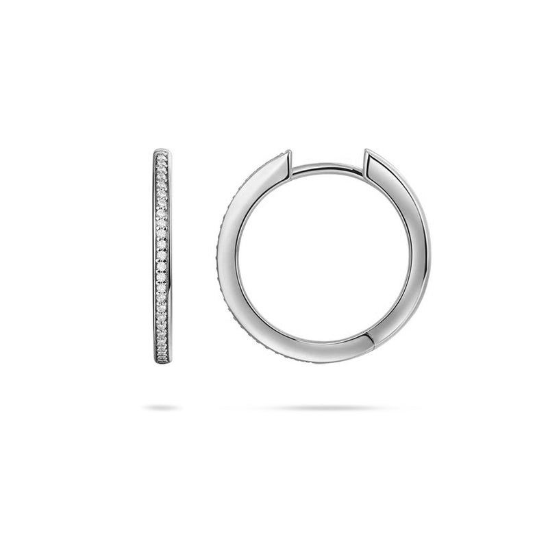 Silver Allure Large hoop Earrings 20mm