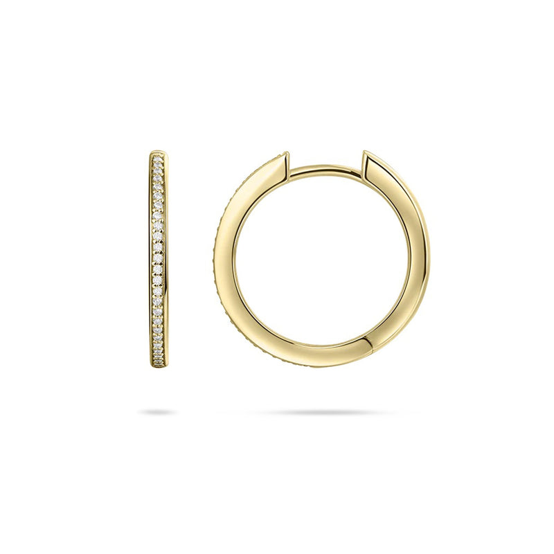Gold Vermeil Allure Large hoop Earrings 20mm