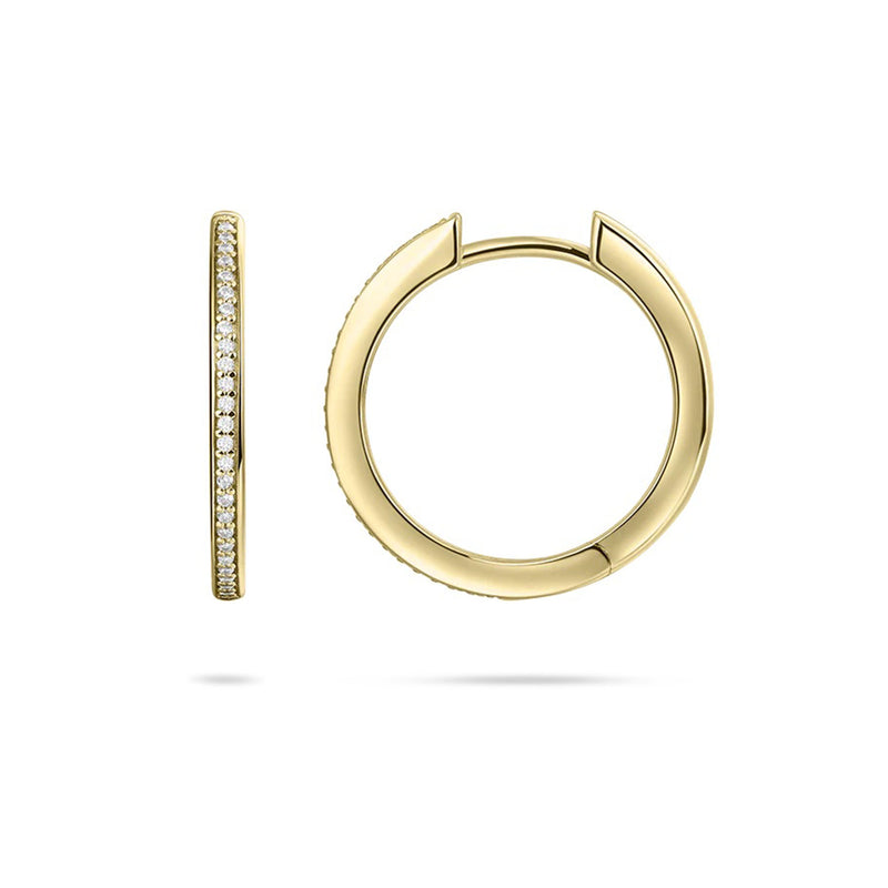Gold Vermeil Allure Oversized hoop Earrings 40mm