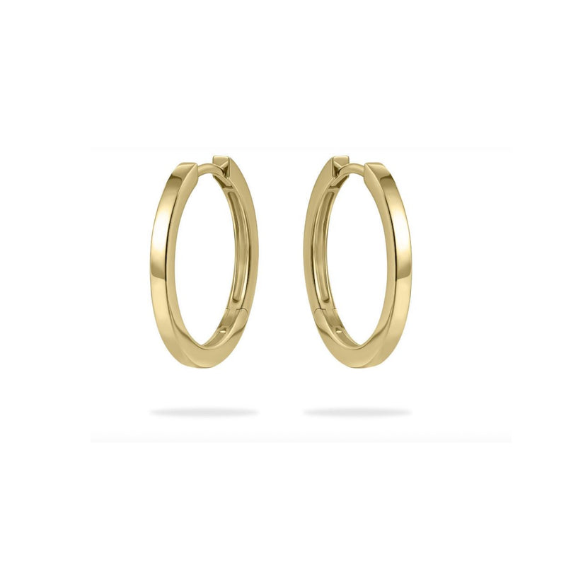 Gold Vermeil Flat Large Hoops 20mm