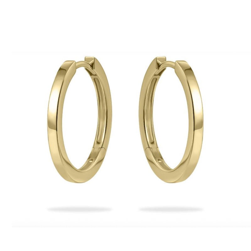 Gold Vermeil Flat Oversized Hoops 40mm