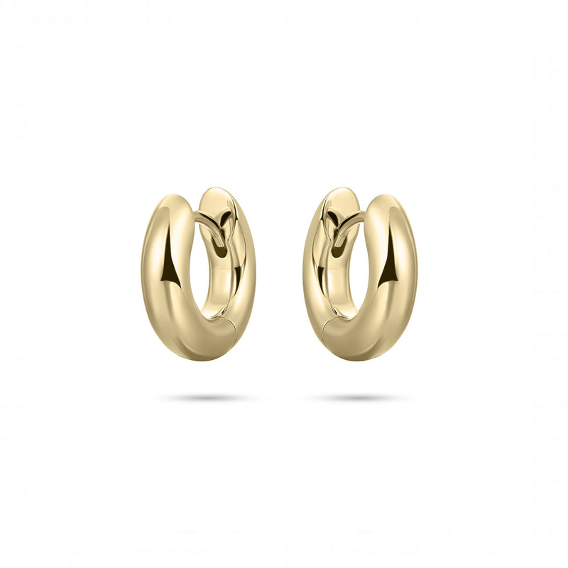 Gold Vermeil Bold Tube Hoops 15mm
