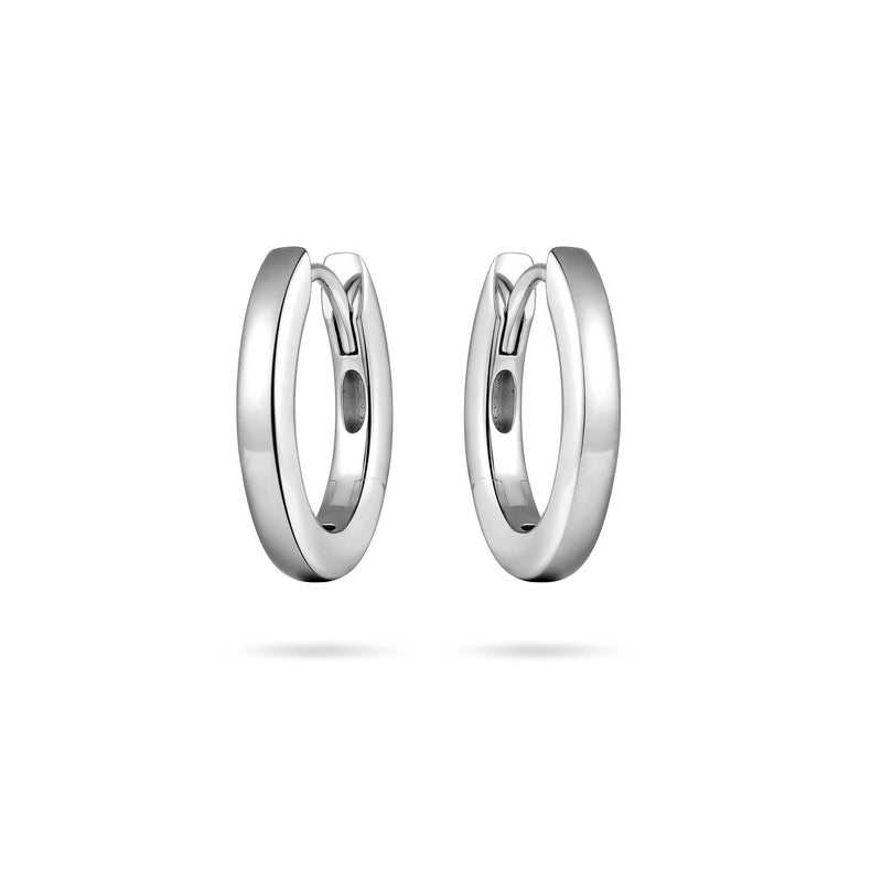 Silver Oval Hoops 18mm