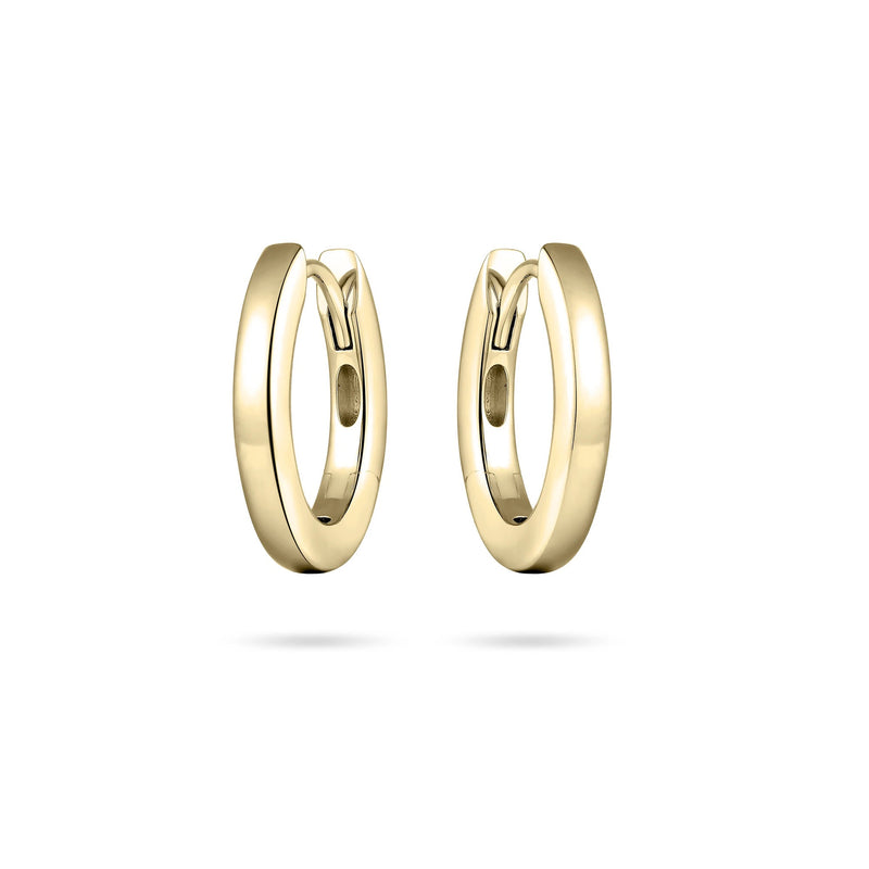 Gold Vermeil Oval Hoops 18mm