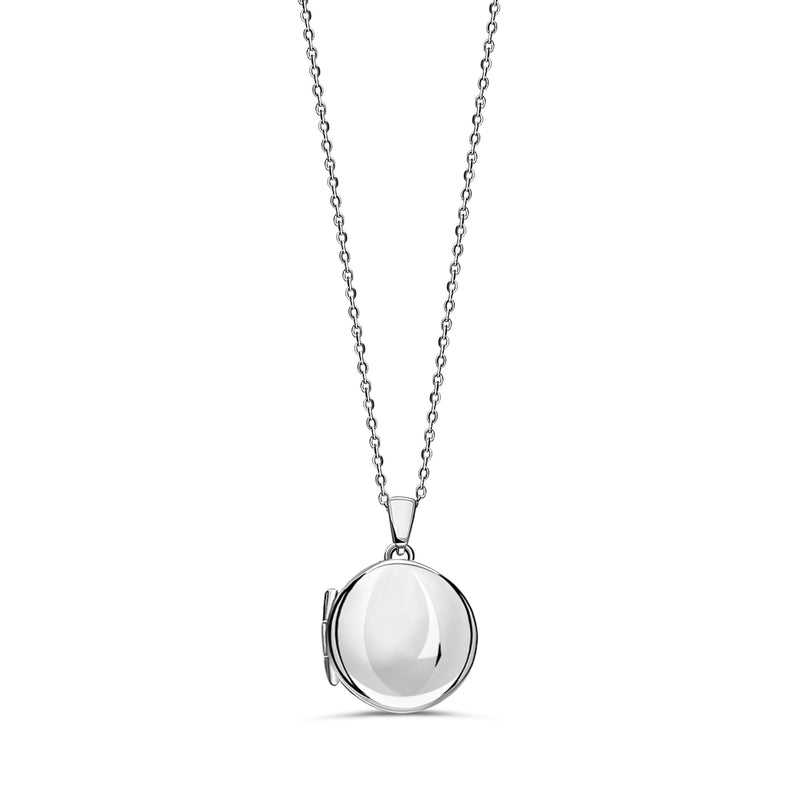 Sterling Silver Plain Round Locket